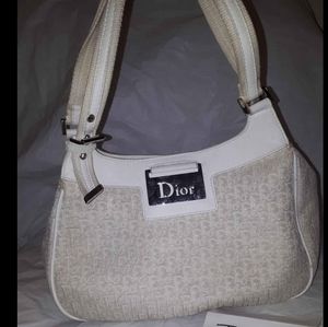 Dior White Monogram Purse